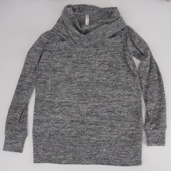 PerSeption Concept long gray cowl neck sweater - Picture 6 of 8